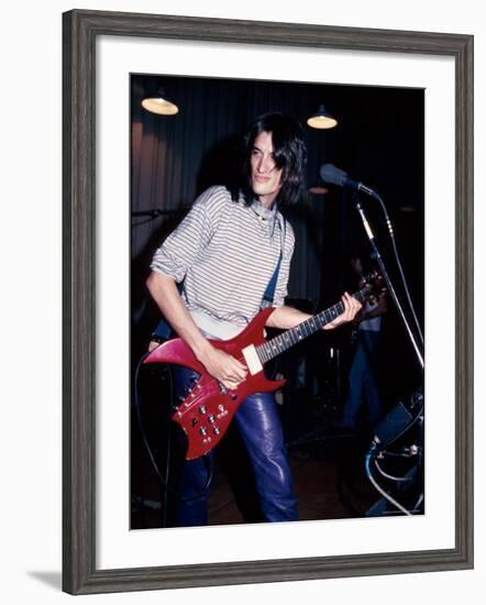 Musician Joe Perry Performing-David Mcgough-Framed Premium Photographic Print