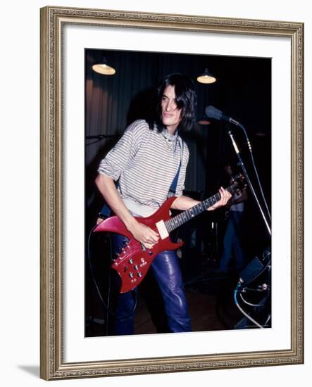 Musician Joe Perry Performing-David Mcgough-Framed Premium Photographic Print