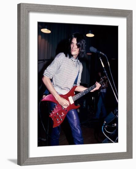 Musician Joe Perry Performing-David Mcgough-Framed Premium Photographic Print