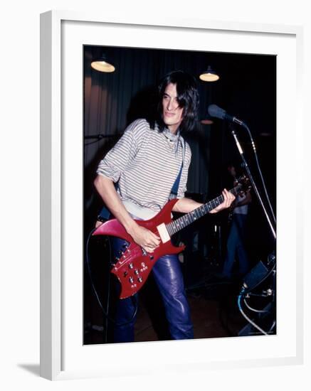 Musician Joe Perry Performing-David Mcgough-Framed Premium Photographic Print