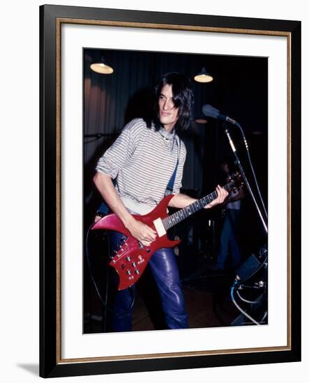 Musician Joe Perry Performing-David Mcgough-Framed Premium Photographic Print