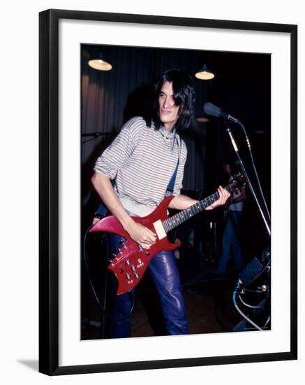 Musician Joe Perry Performing-David Mcgough-Framed Premium Photographic Print