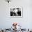 Musician Louis Armstrong in His Neighborhood Barber Shop-John Loengard-Framed Premium Photographic Print displayed on a wall