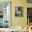 Musician Louis Armstrong with Neighborhood Kids-John Loengard-Framed Premier Image Canvas displayed on a wall