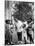 Musician Louis Armstrong with Neighborhood Kids-John Loengard-Mounted Premium Photographic Print
