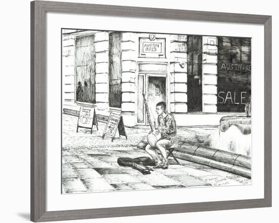 Musician St. Ann's Square, 2016-Vincent Alexander Booth-Framed Premium Giclee Print