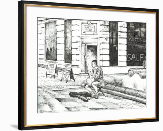 Musician St. Ann's Square, 2016-Vincent Alexander Booth-Framed Premium Giclee Print