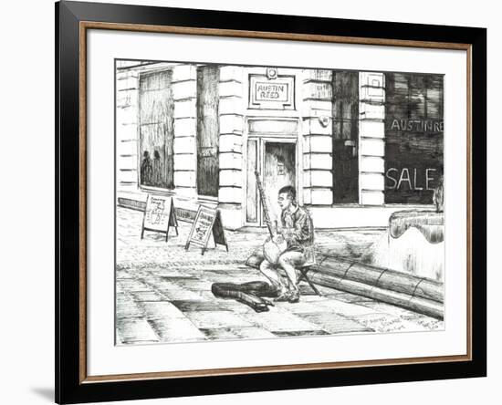 Musician St. Ann's Square, 2016-Vincent Alexander Booth-Framed Premium Giclee Print