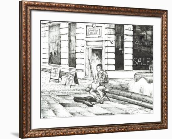 Musician St. Ann's Square, 2016-Vincent Alexander Booth-Framed Premium Giclee Print