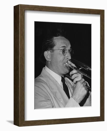 Musician Tommy Dorsey Playing His Trombone-Rex Hardy Jr.-Framed Photographic Print