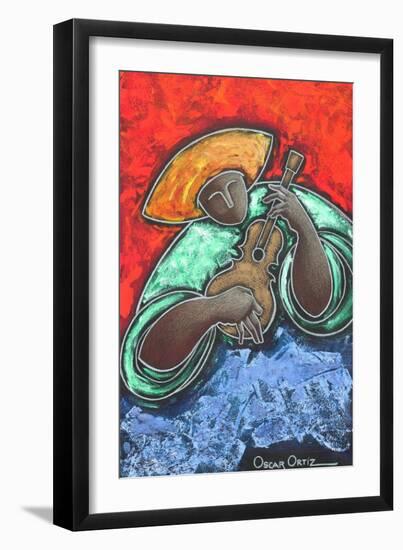 Musician-Oscar Ortiz-Framed Giclee Print