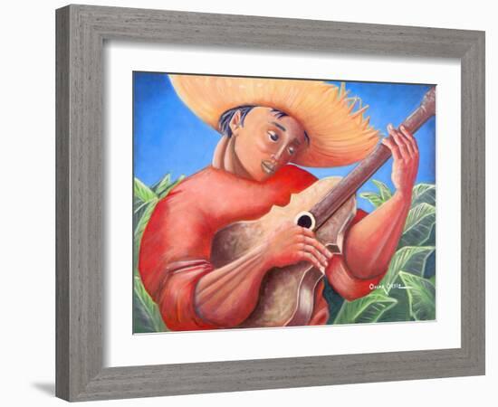 Musician-Oscar Ortiz-Framed Giclee Print