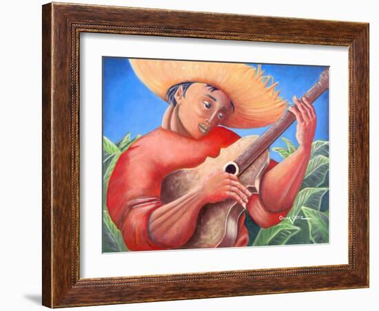 Musician-Oscar Ortiz-Framed Giclee Print