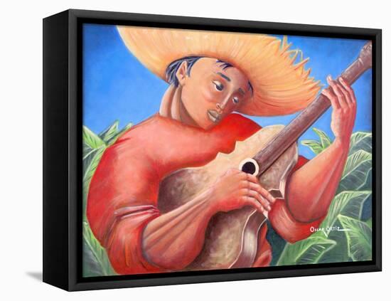 Musician-Oscar Ortiz-Framed Premier Image Canvas