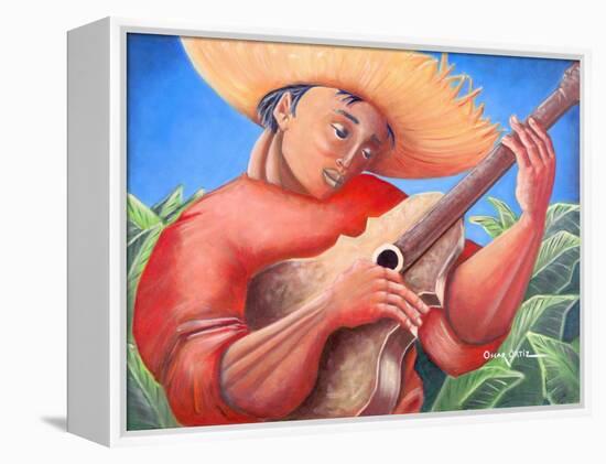 Musician-Oscar Ortiz-Framed Premier Image Canvas