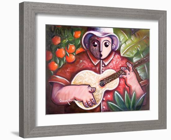 Musician-Oscar Ortiz-Framed Giclee Print