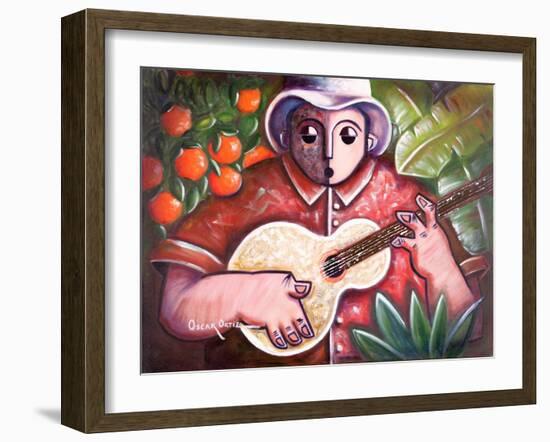 Musician-Oscar Ortiz-Framed Giclee Print