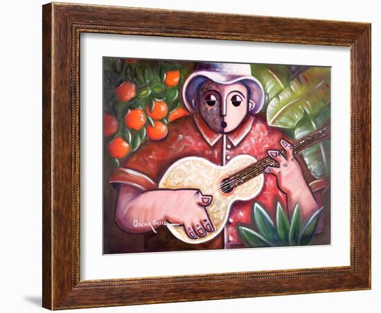 Musician-Oscar Ortiz-Framed Giclee Print