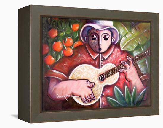 Musician-Oscar Ortiz-Framed Premier Image Canvas