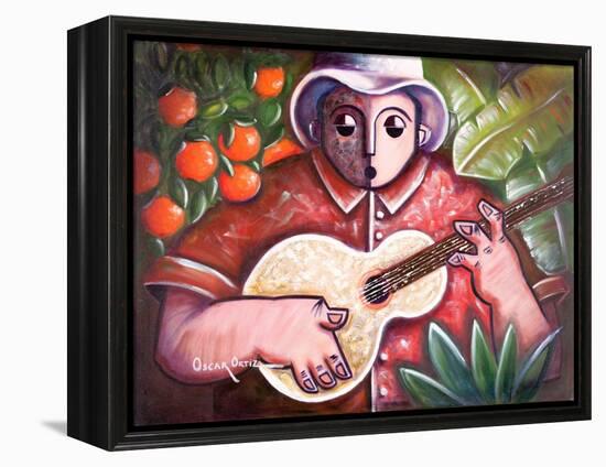 Musician-Oscar Ortiz-Framed Premier Image Canvas