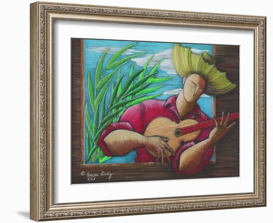 Musician-Oscar Ortiz-Framed Giclee Print