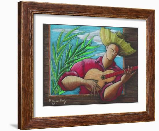 Musician-Oscar Ortiz-Framed Giclee Print