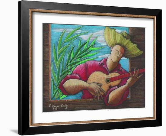 Musician-Oscar Ortiz-Framed Giclee Print