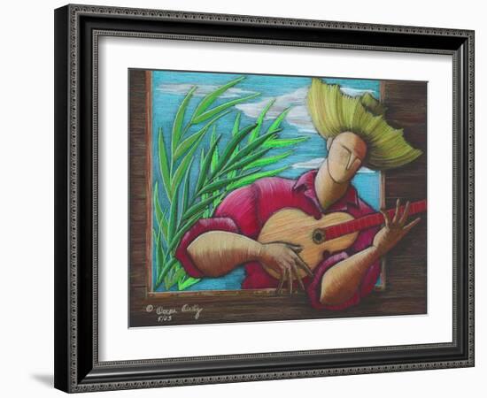 Musician-Oscar Ortiz-Framed Giclee Print