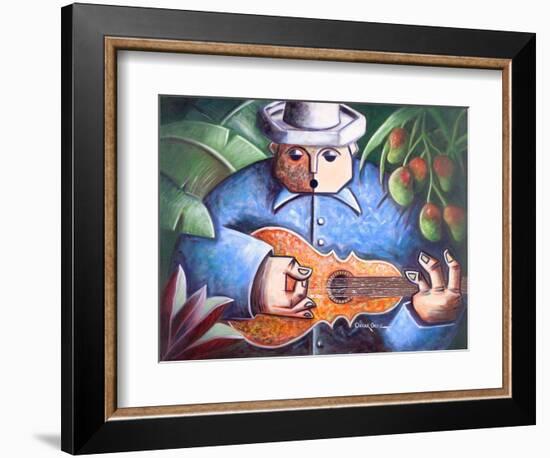 Musician-Oscar Ortiz-Framed Giclee Print