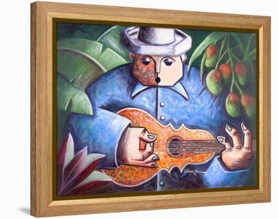 Musician-Oscar Ortiz-Framed Premier Image Canvas