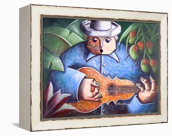 Musician-Oscar Ortiz-Framed Premier Image Canvas