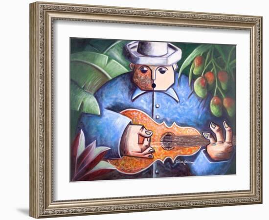 Musician-Oscar Ortiz-Framed Giclee Print