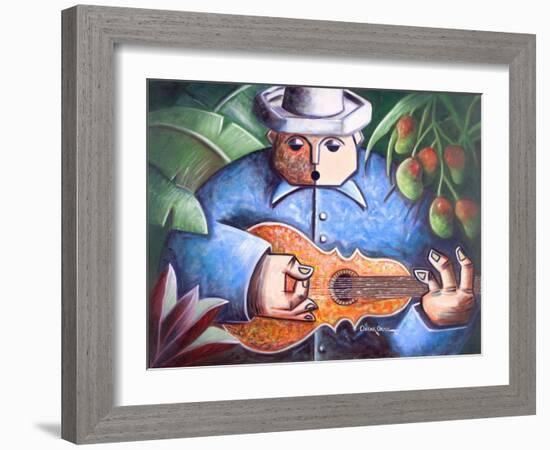 Musician-Oscar Ortiz-Framed Giclee Print