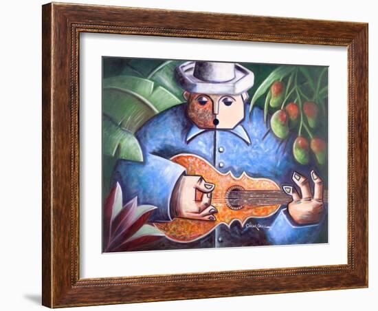 Musician-Oscar Ortiz-Framed Giclee Print