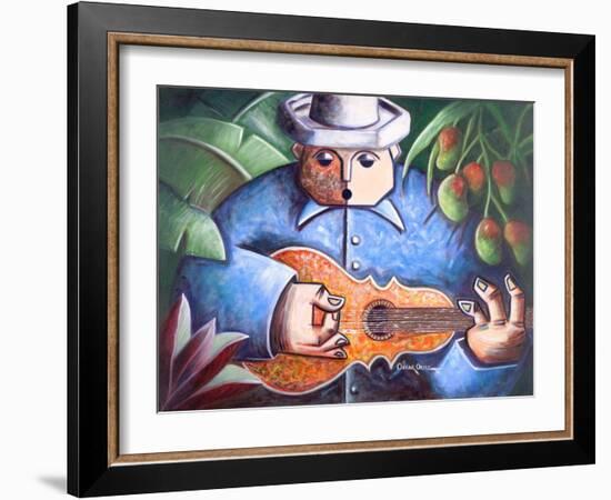 Musician-Oscar Ortiz-Framed Giclee Print