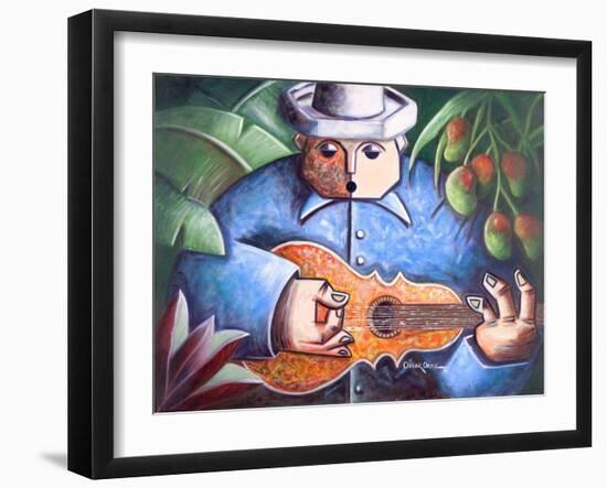 Musician-Oscar Ortiz-Framed Giclee Print