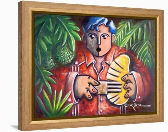 Musician-Oscar Ortiz-Framed Premier Image Canvas