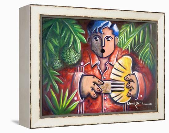 Musician-Oscar Ortiz-Framed Premier Image Canvas