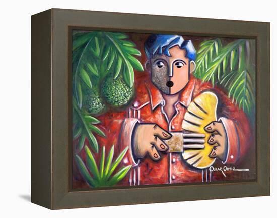 Musician-Oscar Ortiz-Framed Premier Image Canvas