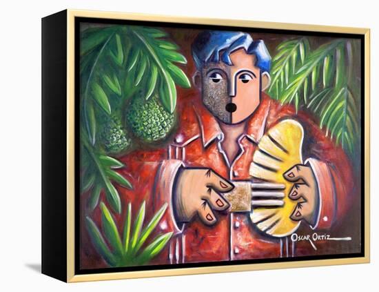 Musician-Oscar Ortiz-Framed Premier Image Canvas