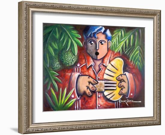 Musician-Oscar Ortiz-Framed Giclee Print