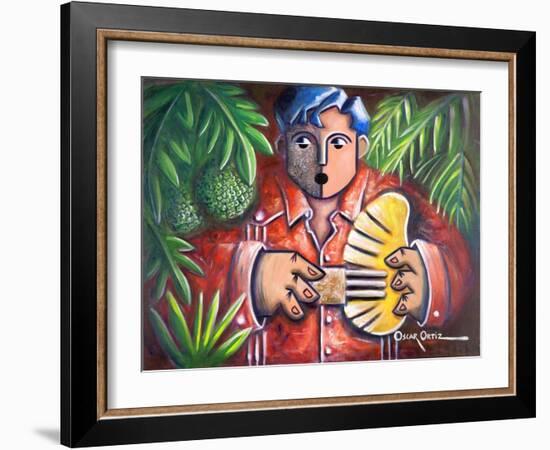 Musician-Oscar Ortiz-Framed Giclee Print