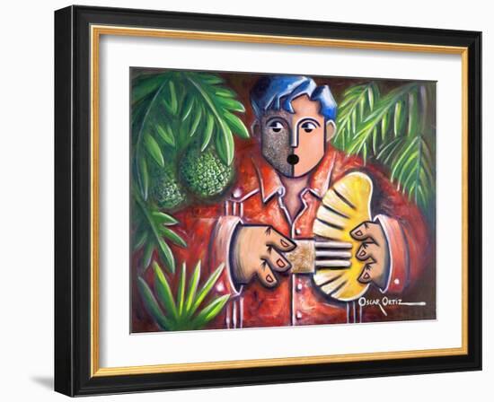 Musician-Oscar Ortiz-Framed Giclee Print