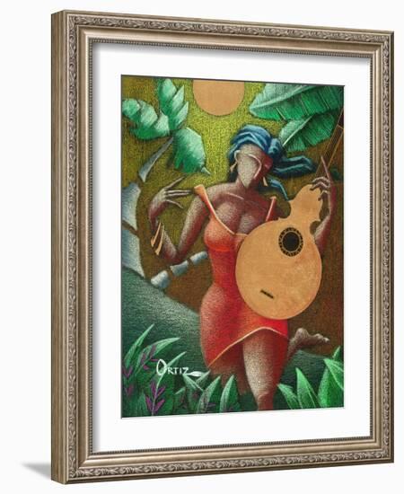 Musician-Oscar Ortiz-Framed Giclee Print