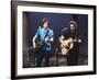 Musicians Bob Weir and Jerry Garcia of Rock Group Grateful Dead Performing-David Mcgough-Framed Premium Photographic Print