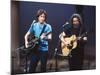 Musicians Bob Weir and Jerry Garcia of Rock Group Grateful Dead Performing-David Mcgough-Mounted Premium Photographic Print