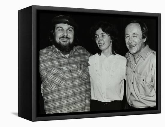 Musicians Dr John and Chris Barber at the Forum Theatre, Hatfield, Hertfordshire, 1981-Denis Williams-Framed Premier Image Canvas