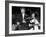 Musicians George Harrison and Bob Dylan Performing at Rock and Roll Hall of Fame-David Mcgough-Framed Premium Photographic Print