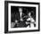 Musicians George Harrison and Bob Dylan Performing at Rock and Roll Hall of Fame-David Mcgough-Framed Premium Photographic Print