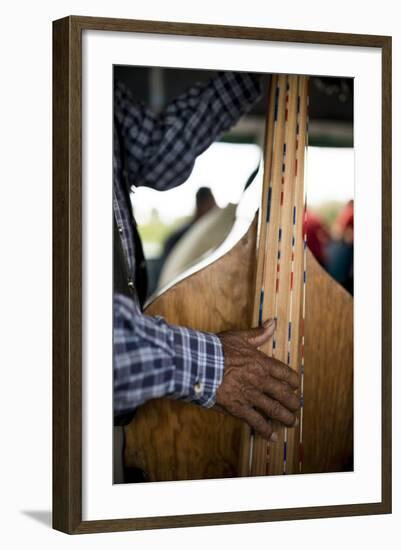 Musicians on Boat to Isla Janitzio, Michoacan, Mexico, North America-Ben Pipe-Framed Photographic Print